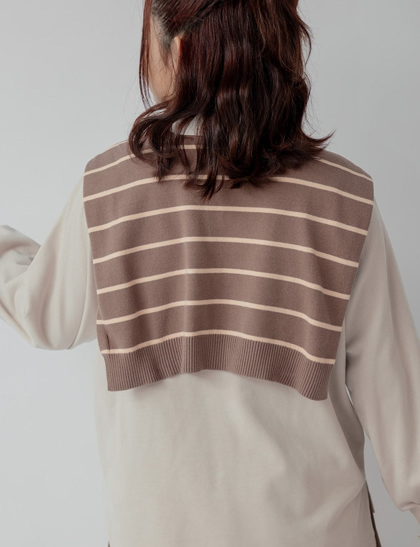 Versatile Multi-Color Knit Shawl