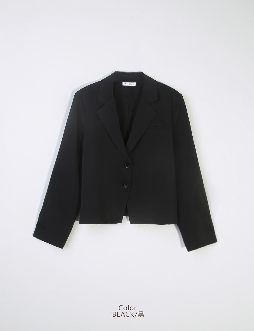 MISS. Elegant Plus Size Long Sleeve Blazer