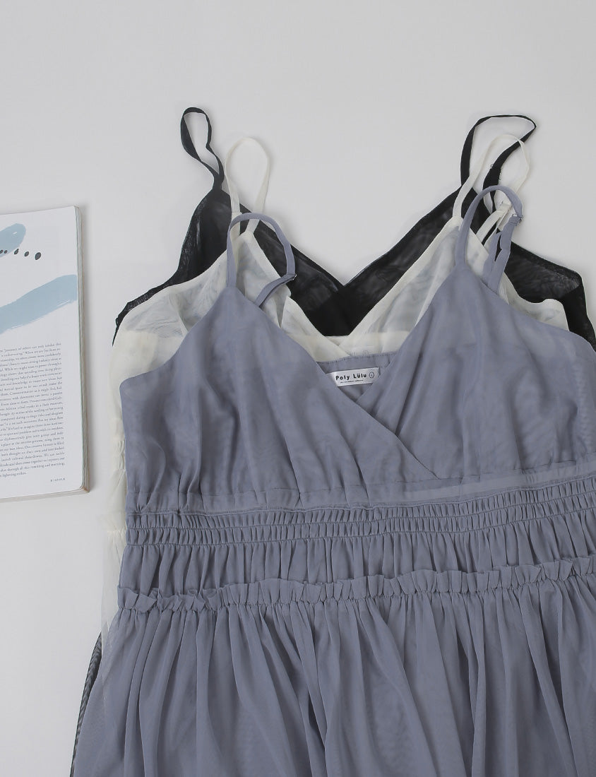MISS. Layered Sheer MeshPlus Size Camisole