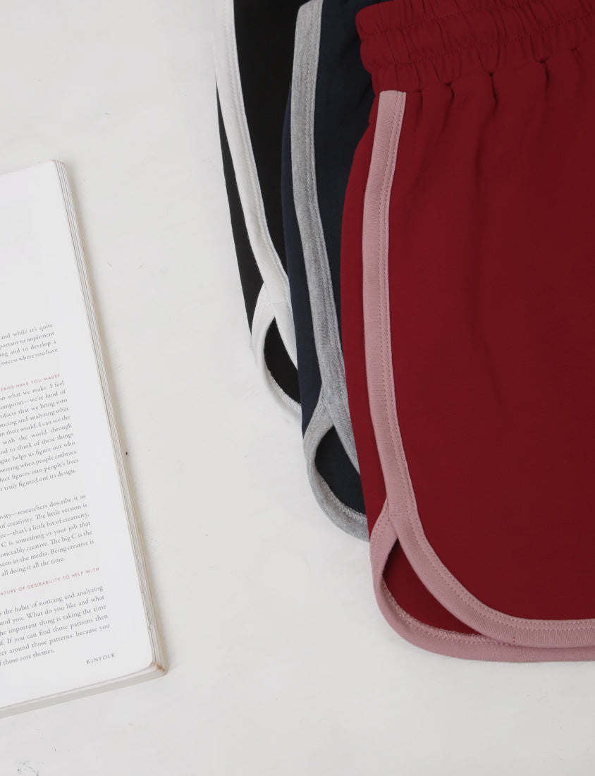 MUA! Sporty High-Waist Tie Plus Size Shorts