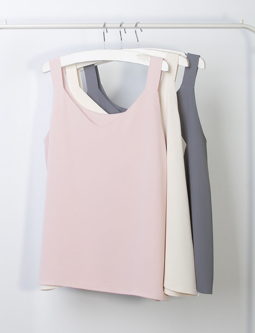 MISS. Two Way Reversible Matte Chiffon Plus Size Tank Top