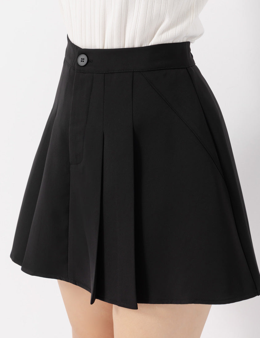 MISS. Pear-Shaped Friendly! Perfect Fit Tailored High Waist Pleated Plus Size Skirt