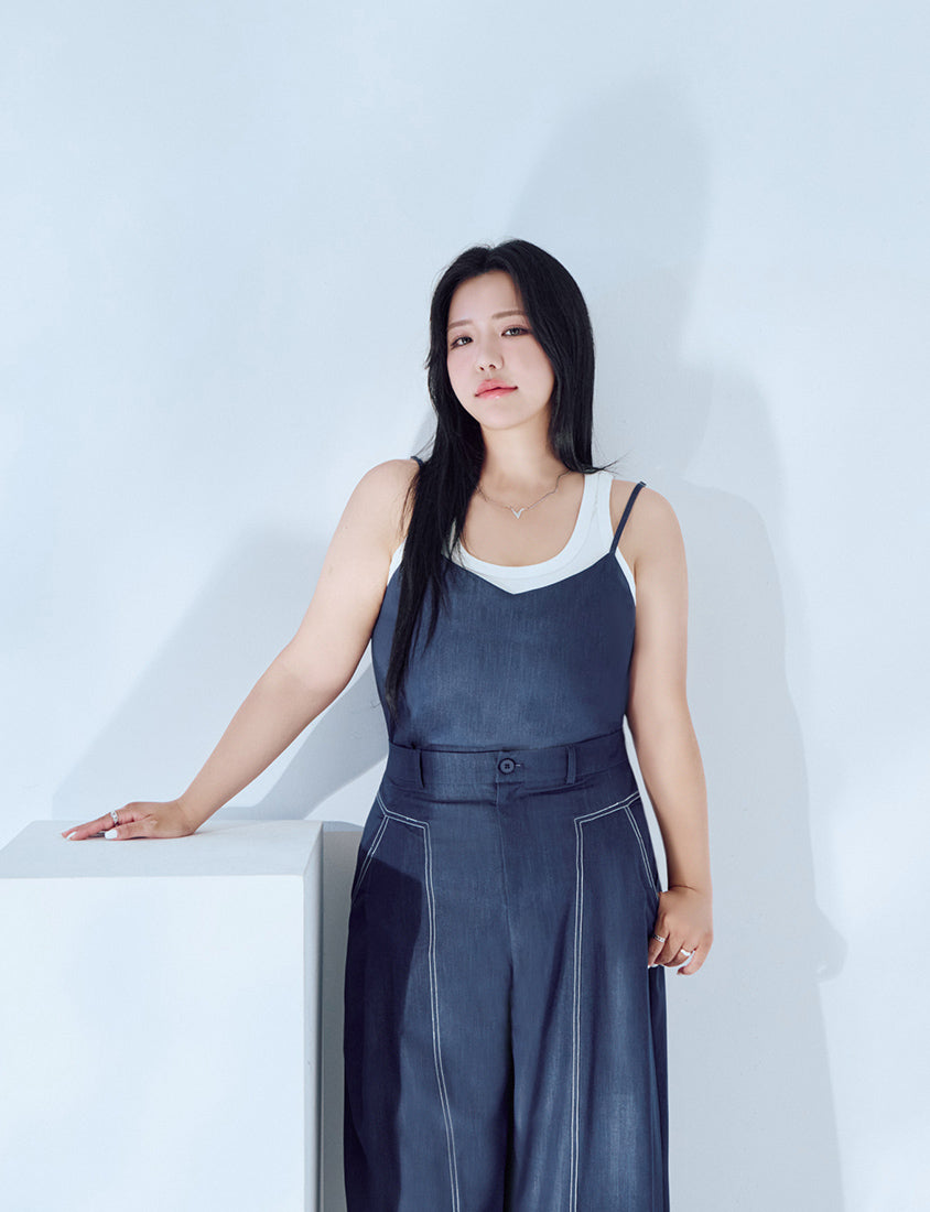 MORE U COOL PRO+ Silky Denim-Look Plus Size Vest