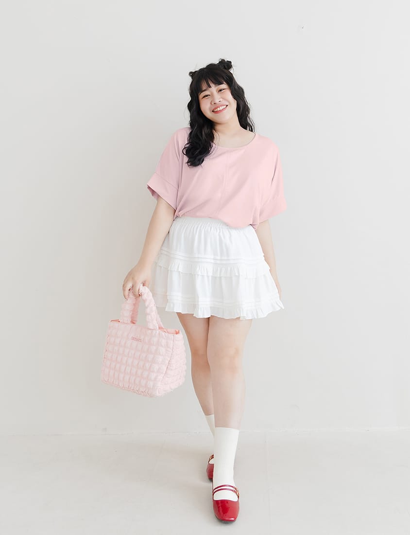 COOL PRO+ Contrast Stitch Plus Size Batwing Tee