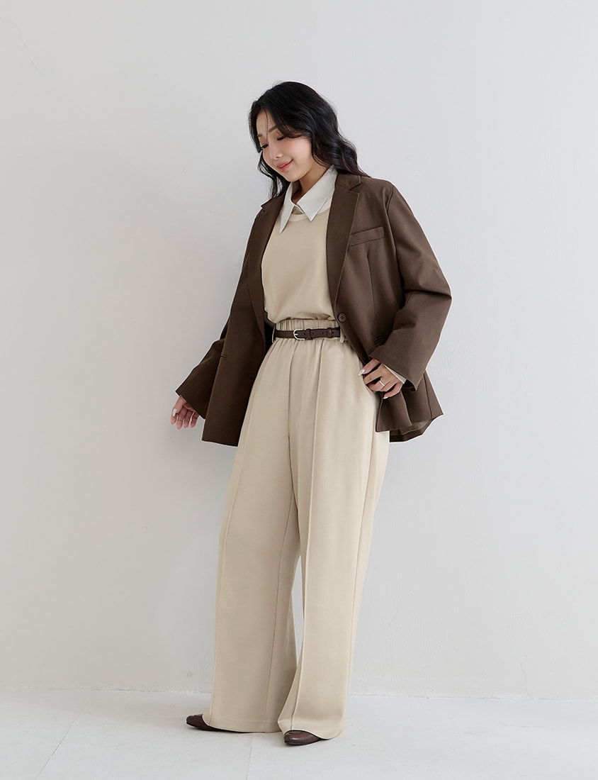Slimming Cloud Cotton High Waist Plus Size Wide Leg Pants