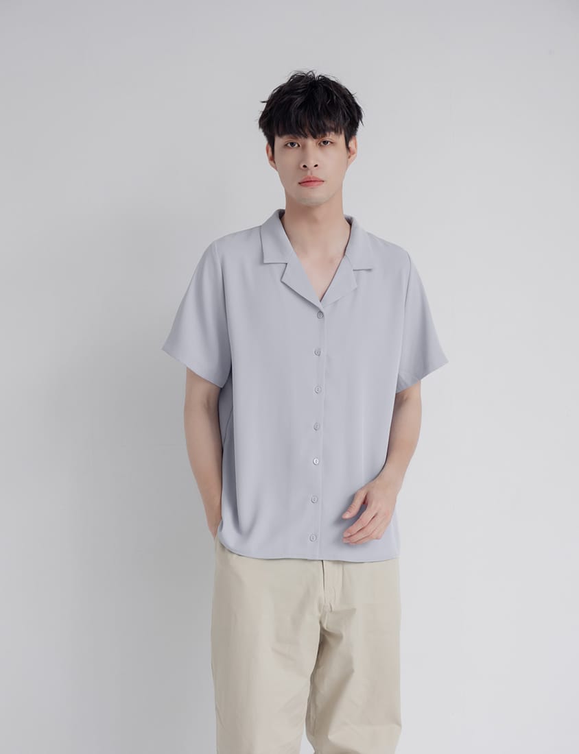 MISS. Silky Cool Oversize Cuban Collar Plus Size Shirt (Unisex)
