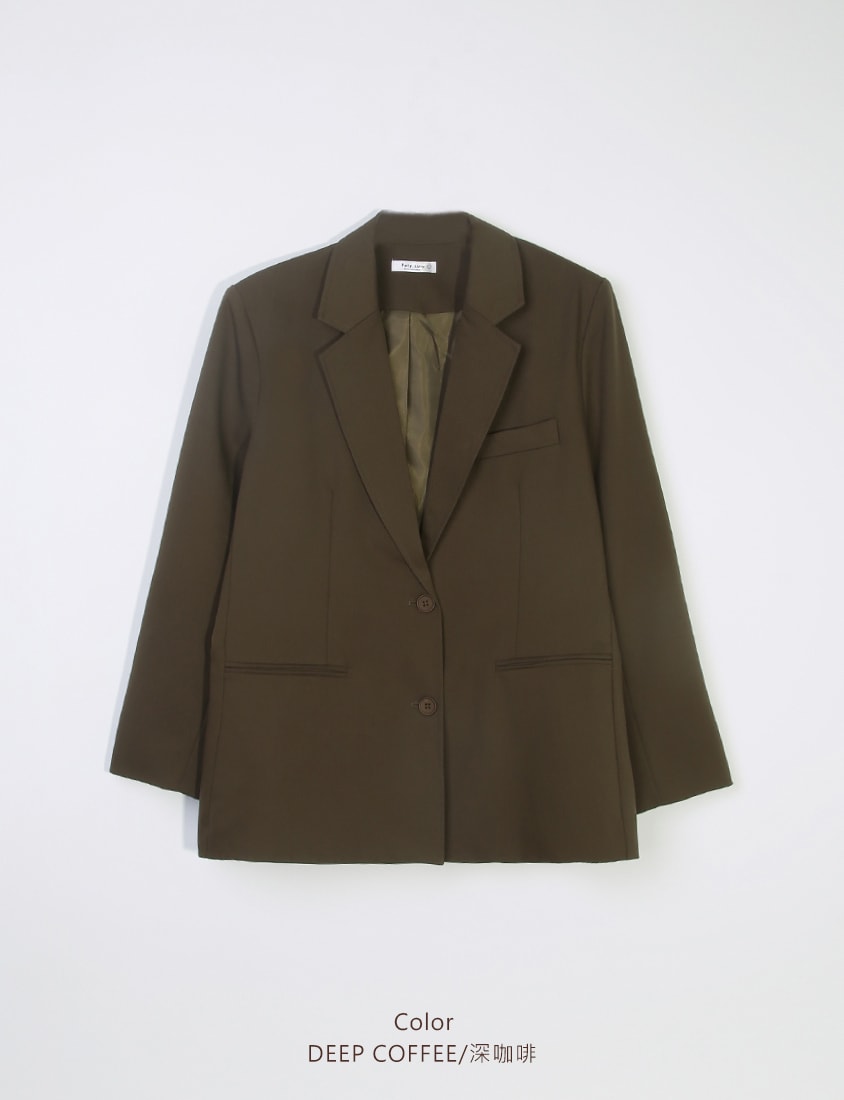 Minimal Versatile Plus Size Tailored Blazer