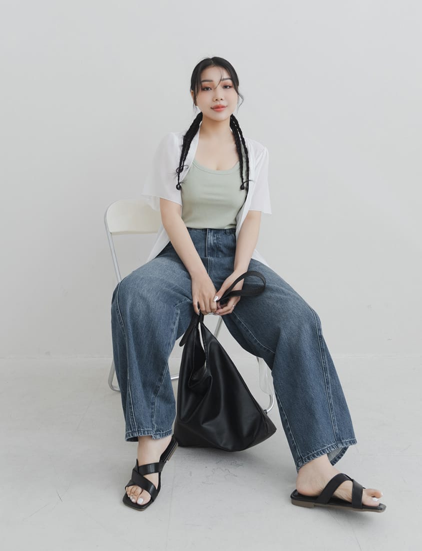 Stylish Slimming Stitch Tapered Plus Size Jeans