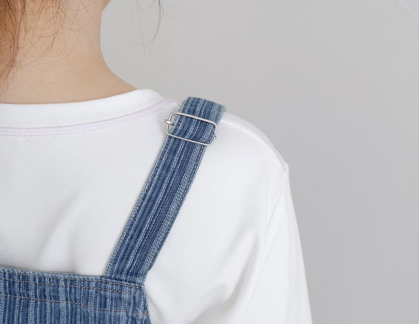 Raw Edge Plus Size Adjustable Plus Size Denim Vest
