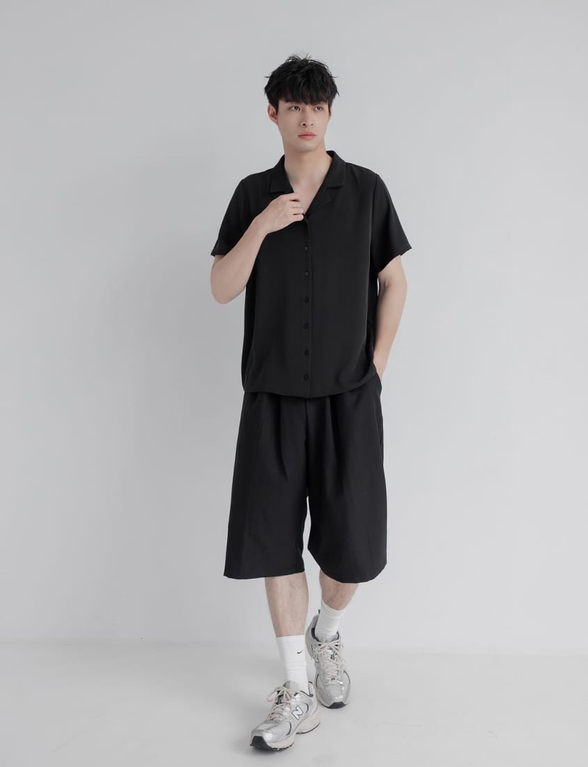 MISS. Silky Cool Oversize Cuban Collar Plus Size Shirt (Unisex)