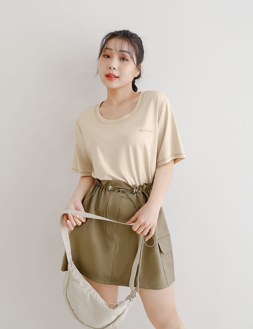 COOL PRO+ Color-Block Plus Size Print Tee