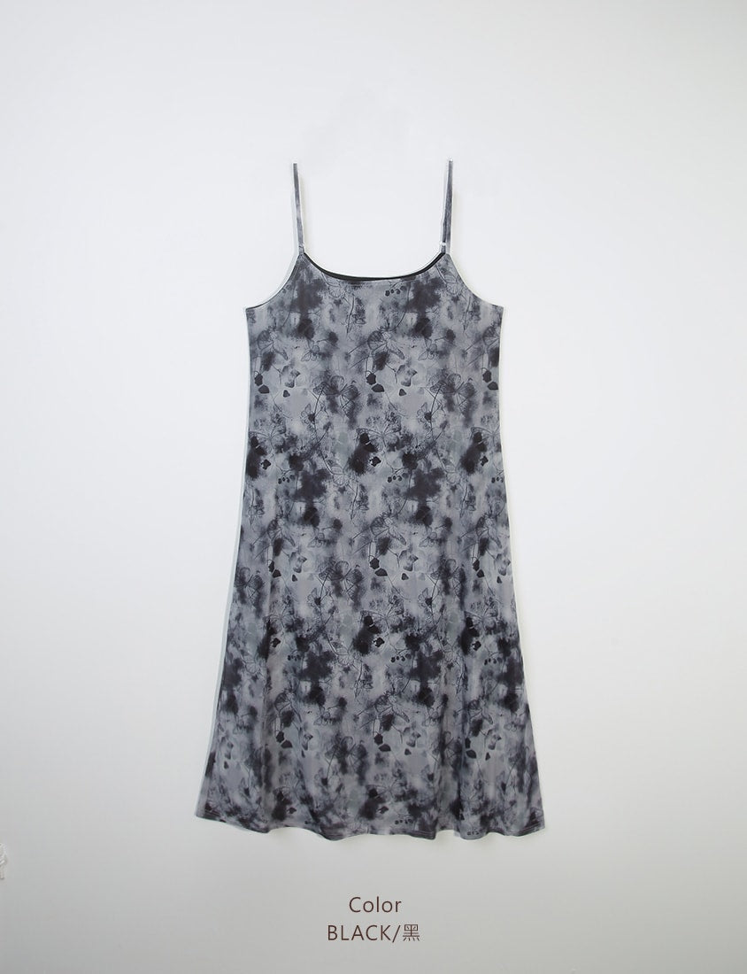 MUA! Sheer Adjustable Tie-Dye Plus Size Maxi Dress