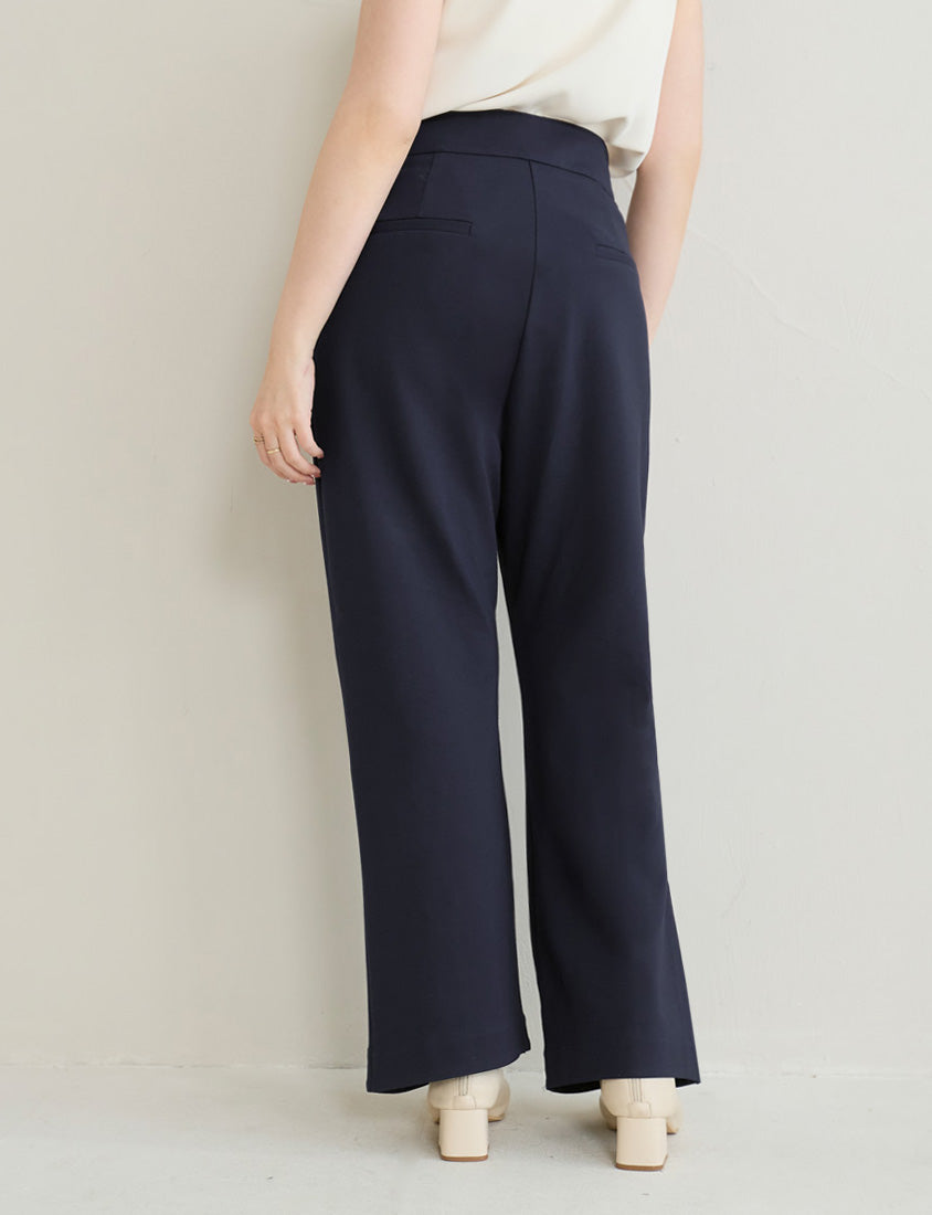 MISS. Easy Care Flared Plus Size Tailored Pants