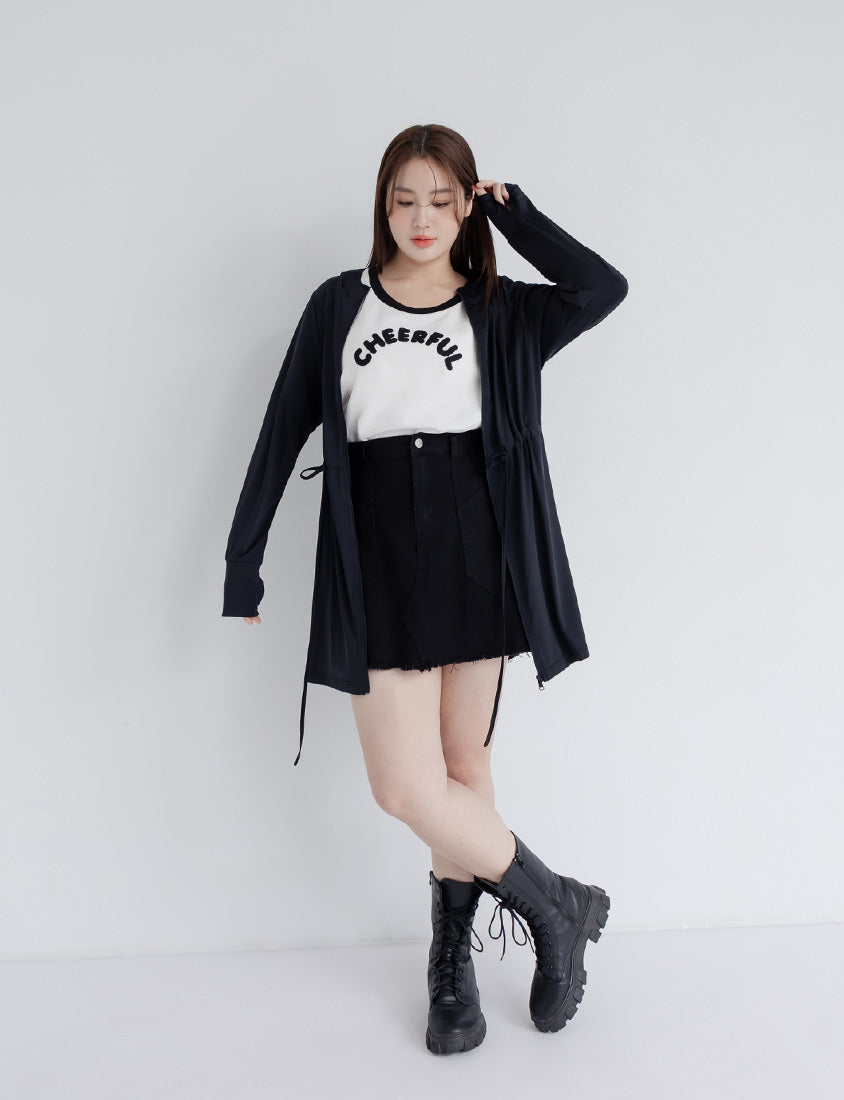 UV PRO+ Cooling Tech Sun Protection Plus Size Longline Jacket
