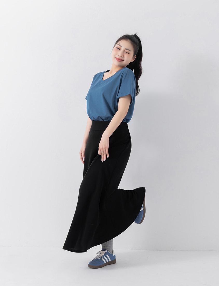 COOL PRO+ Slimming Mermaid Plus Size Maxi Skirt