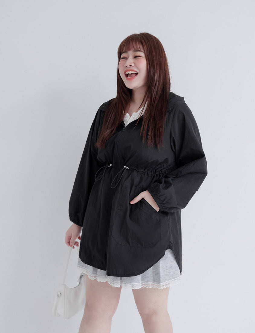 UV PRO+ Lightweight Functional Longline Utility Plus Size Jacket