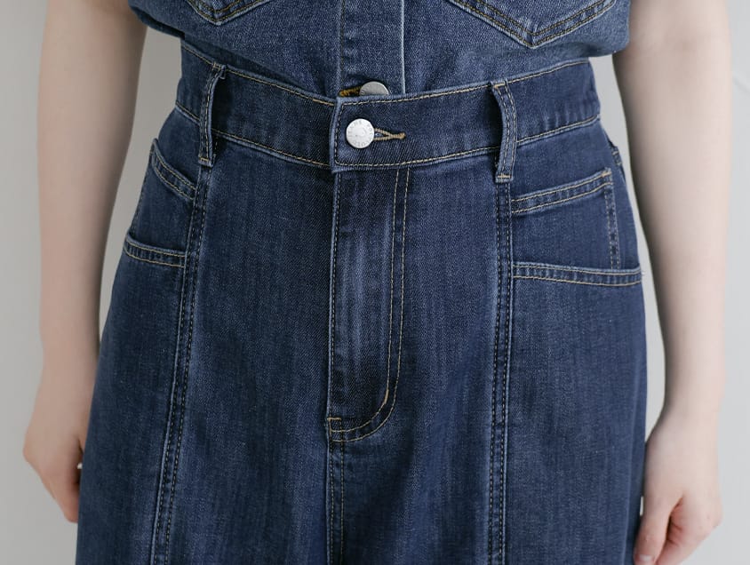 Apple-Shaped Friendly! Seamed Plus Size Wide Leg Jeans