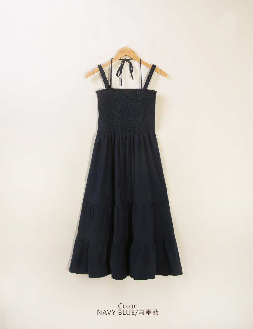 Ruffle Trim Smocked Tiered Plus Size Maxi Dress