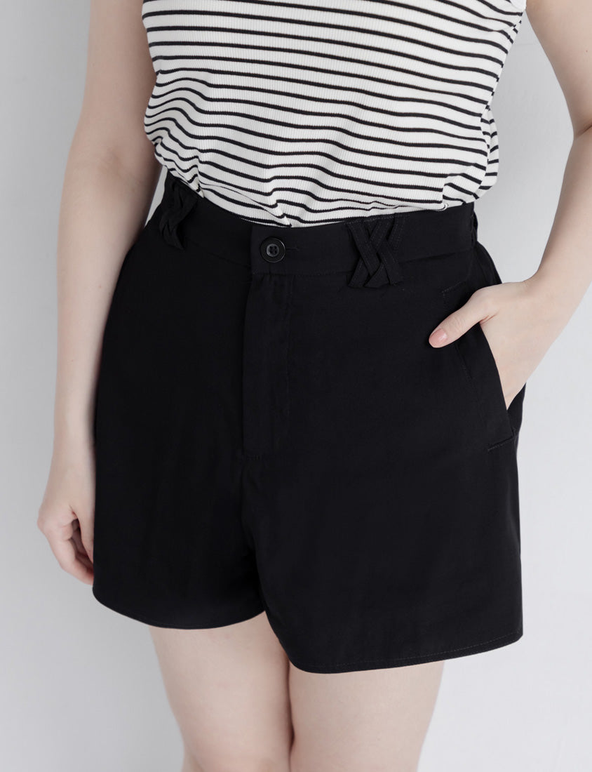 Airy Silky Linen Blend Shorts