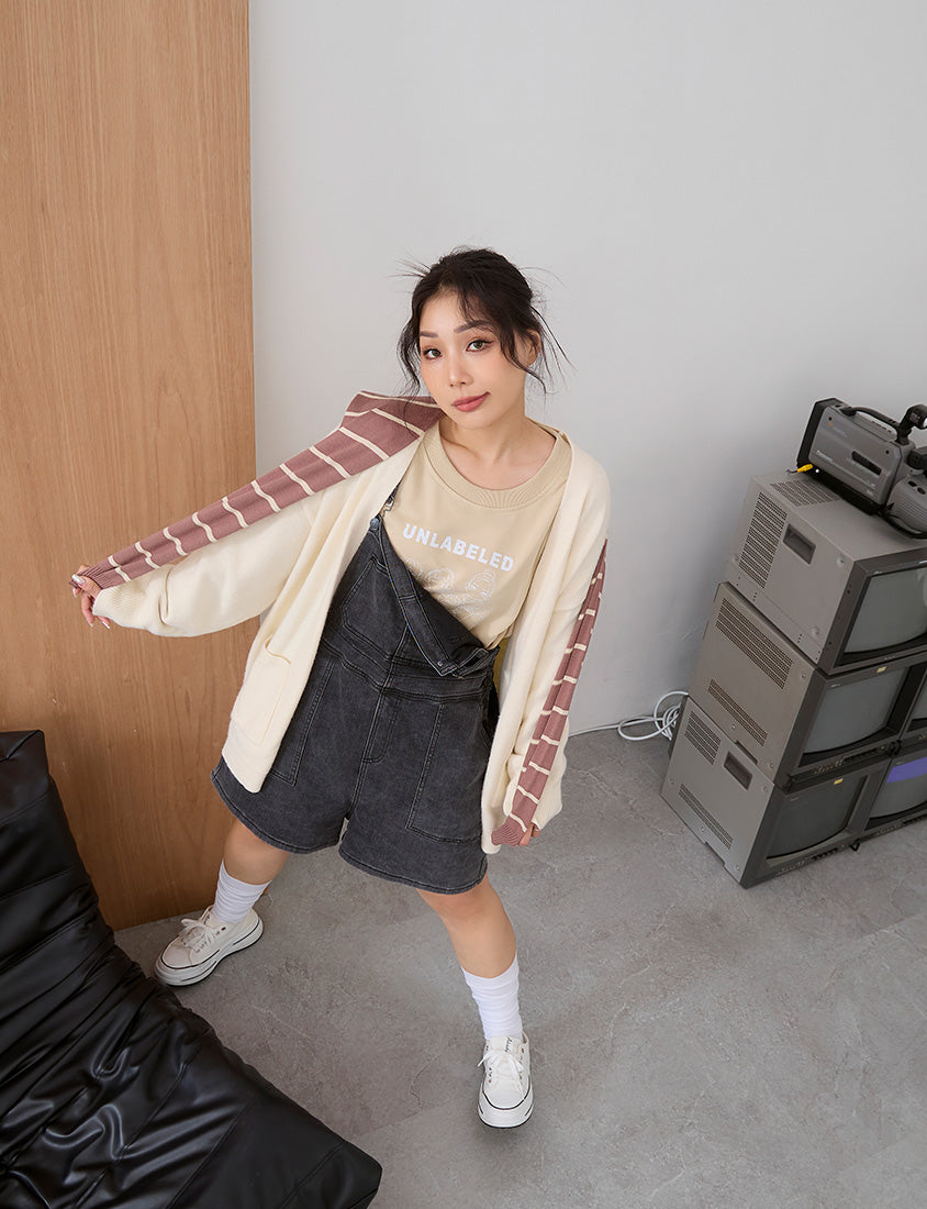 Adjustable Multi-Pocket Denim Plus Size Overalls Shorts