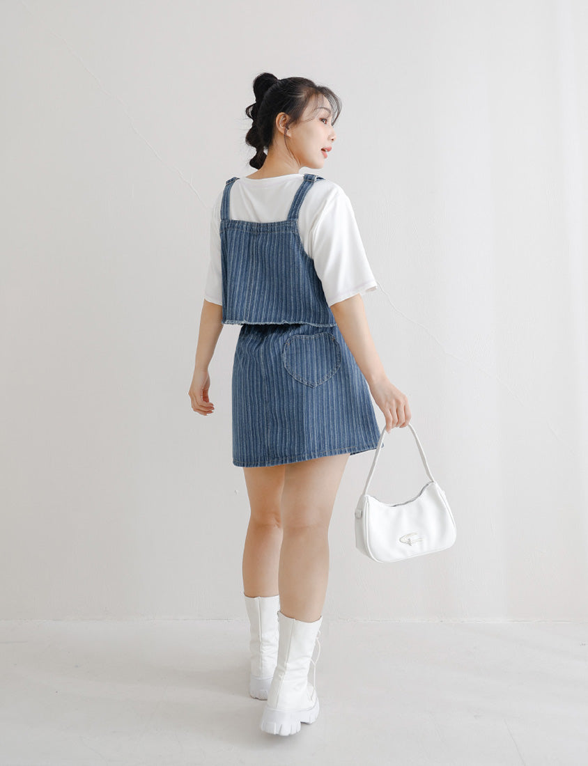 Raw Edge Plus Size Adjustable Plus Size Denim Vest