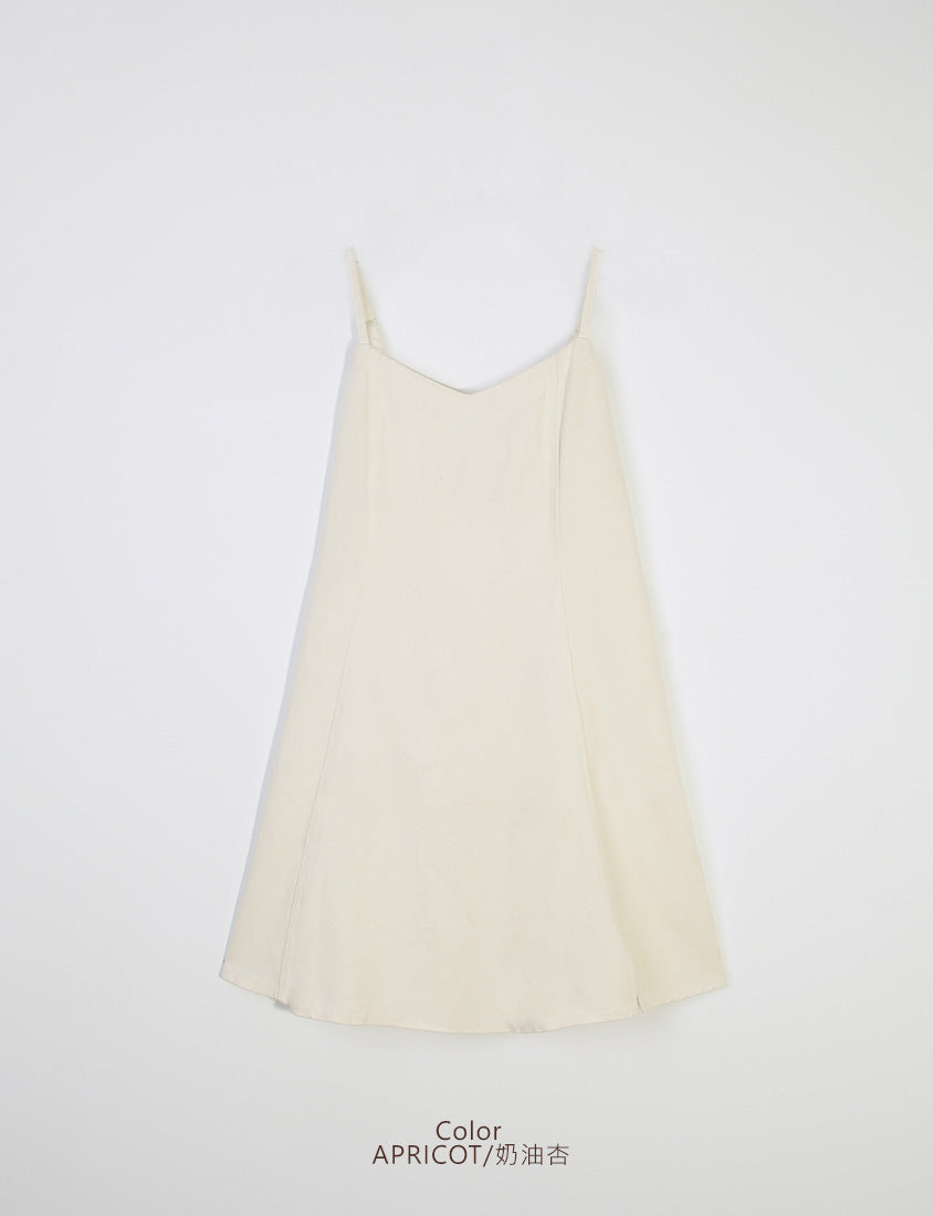 Sweetheart Neck Twill Cami Plus Size Mini Dress