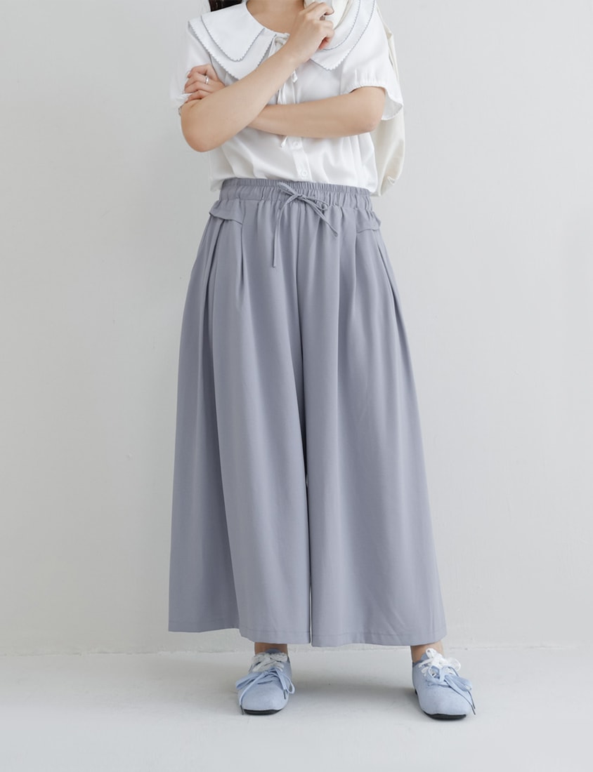 Double Layer Collar Tie Puff Sleeve Plus Size Blouse