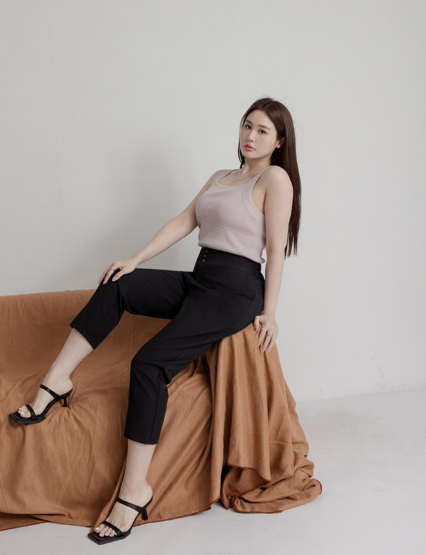 MISS. Ice Silk Lyocell Bra Bulges Support Knit Plus Size Tank Top