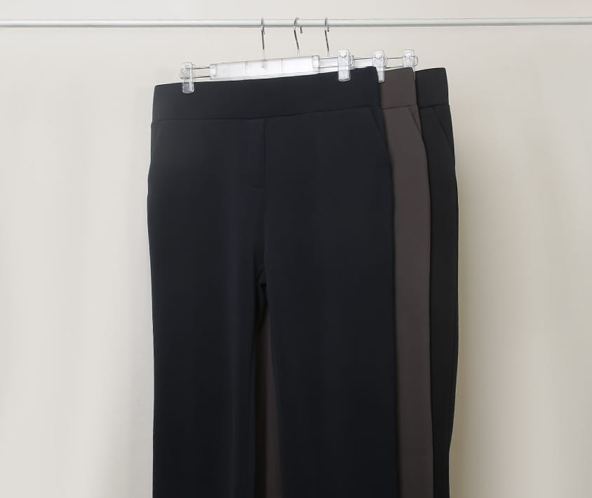 MISS. Waist-Sculpting Slimming Plus Size Straight Tailored Pants
