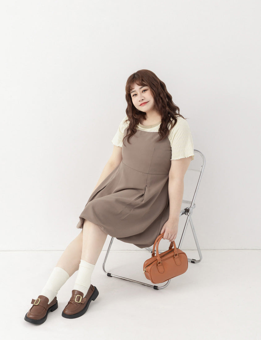 Multicolor Crew Neck Color-Block Crinkled Plus Size Short Sleeve Top