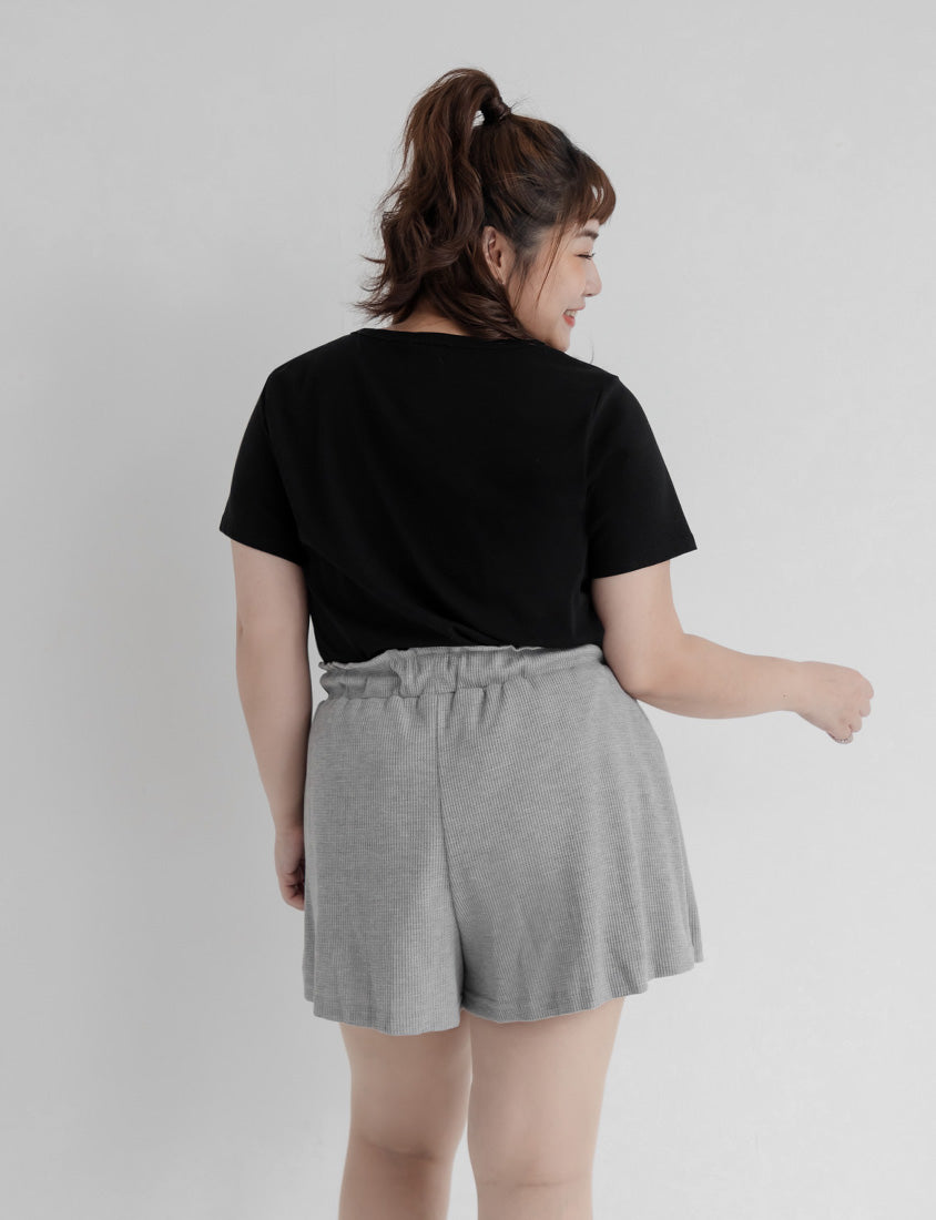 U-Neck Multicolor Plus Size Comfy Slim Tee