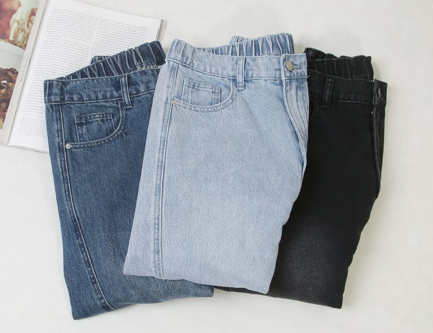 Stylish Slimming Stitch Tapered Plus Size Jeans
