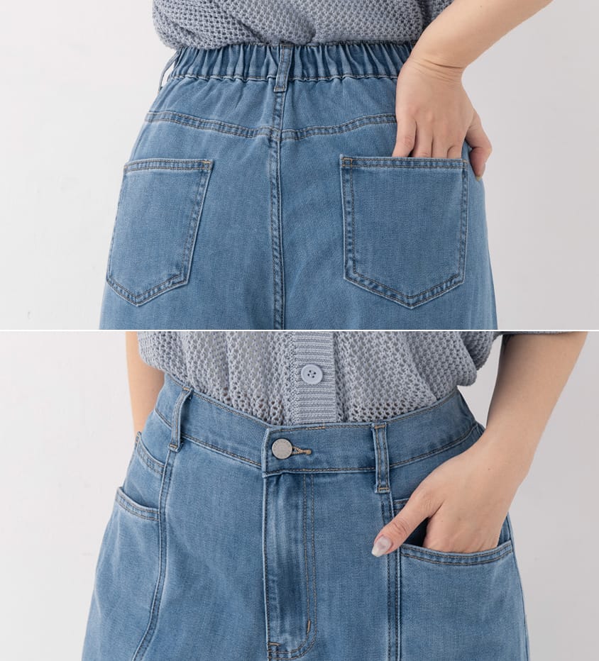Pear-Shaped Friendly! Seamed Plus Size Wide Leg Jeans