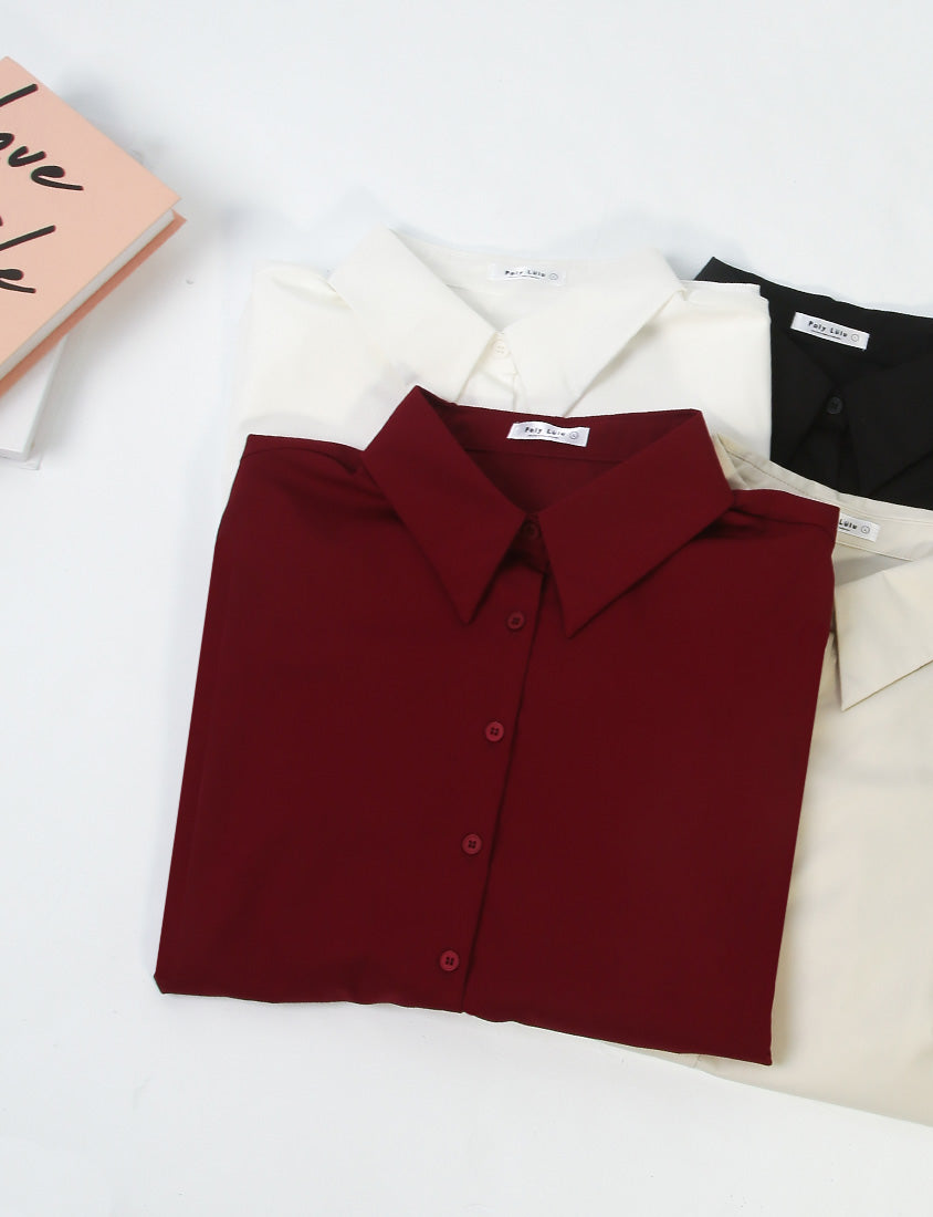 Multi-Color Drop Shoulder Plus Size Boyfriend Oversize Shirt (Unisex)