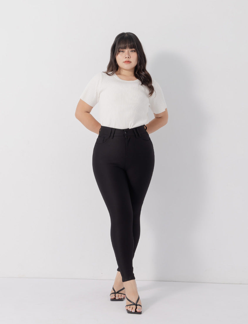 Cooling Lyocell Knit Plus Size Short Sleeve Top