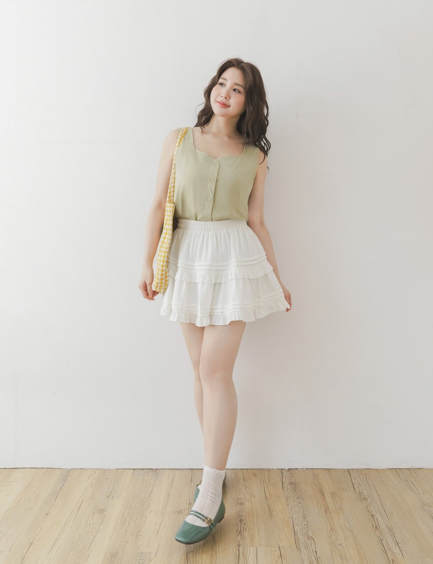 UV PRO+ Cooling Antibacterial Square Neck Plus Size Tank Top