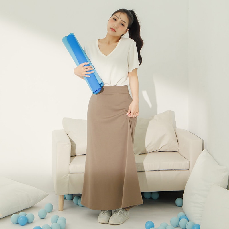COOL PRO+ Slimming Mermaid Plus Size Maxi Skirt
