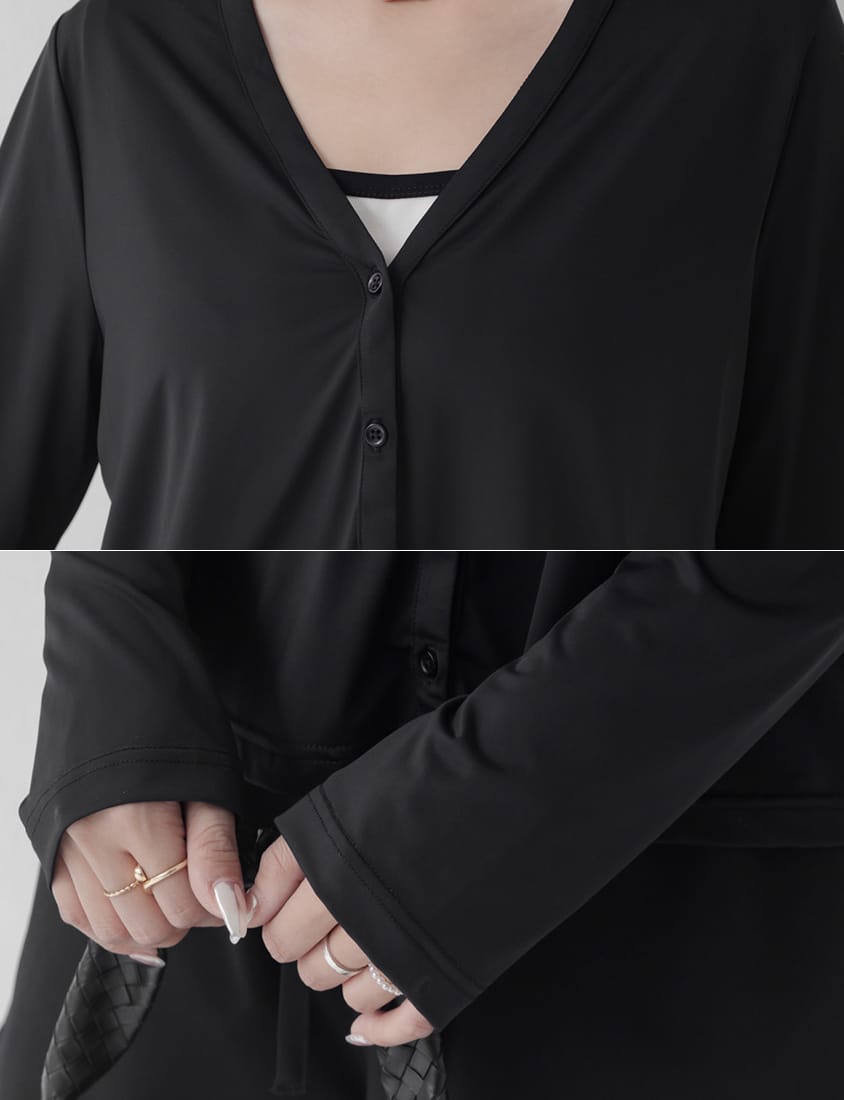MISS. UV PRO+ Cooling Tech V-Neck Sun Protection Plus Size Jacket