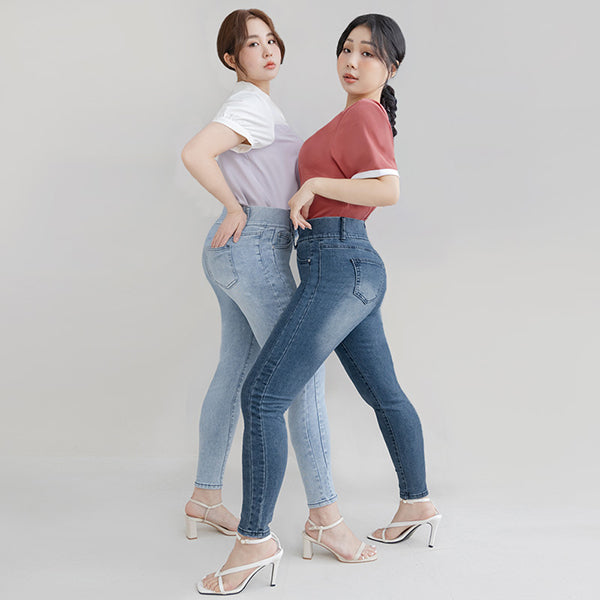 Tummy Flattering Plus Size Slimming Jeans