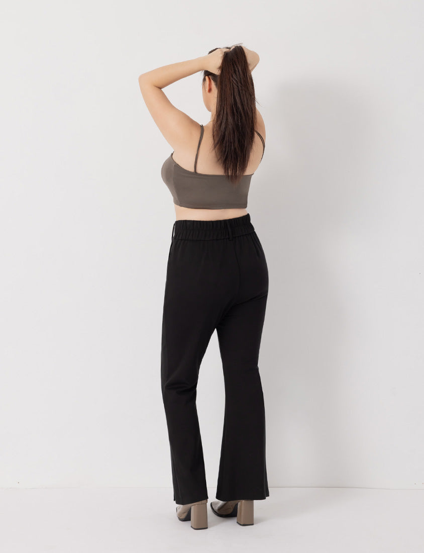 MUA! High Waist Slimming Cloud Cotton Plus Size Flared Pants