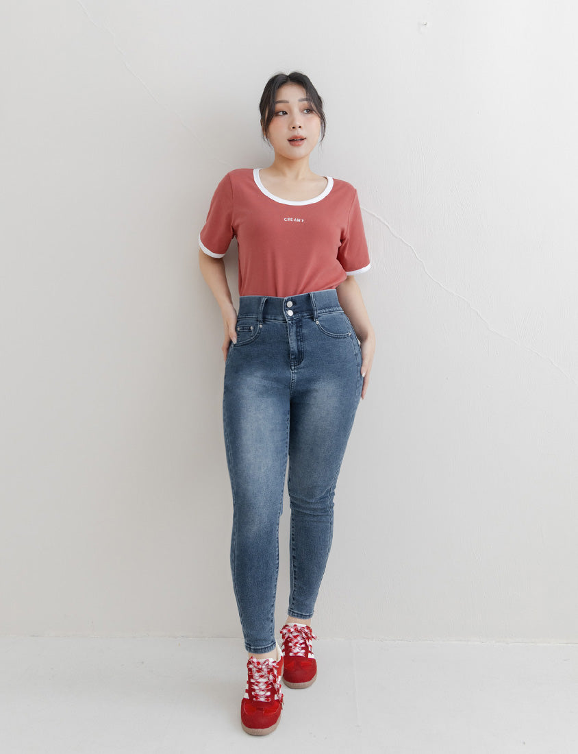 Tummy Flattering Plus Size Slimming Jeans