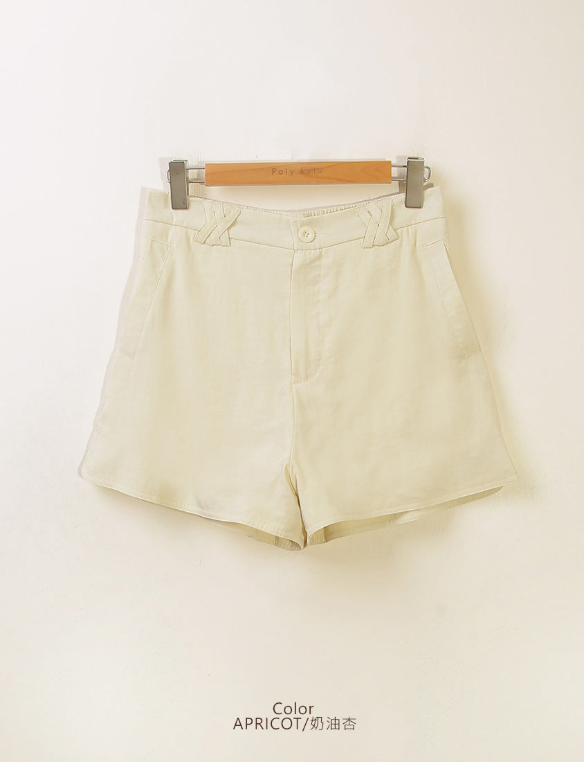 Airy Silky Linen Blend Shorts