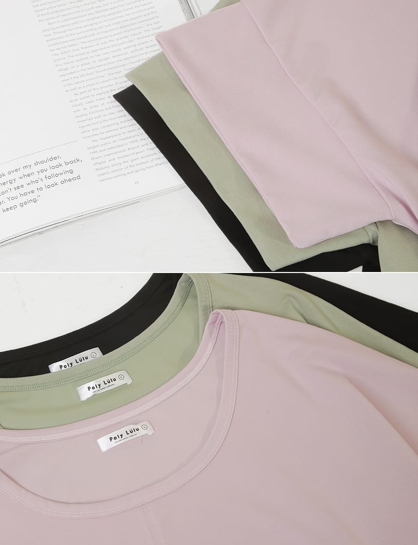 COOL PRO+ Contrast Stitch Plus Size Batwing Tee