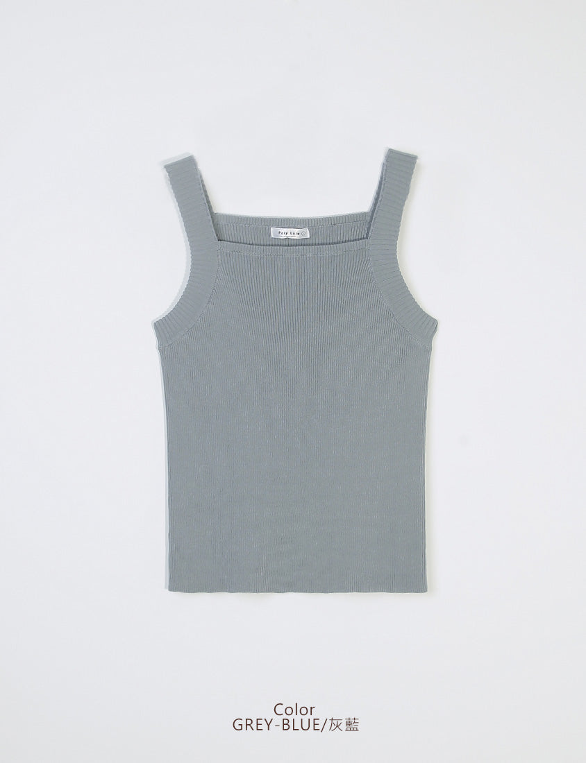 MISS. Ice Silk Lyocell Bra Bulges Support Knit Plus Size Tank Top