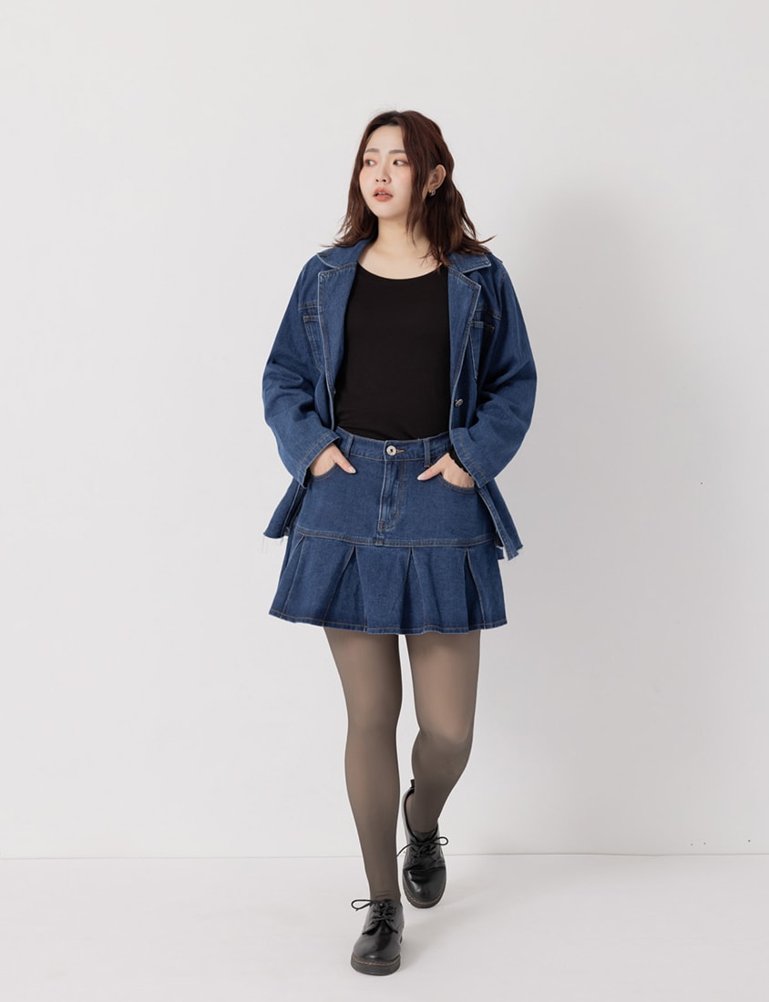 Sheer Tencel Wool Crew Neck Plus Size Long Sleeve Top