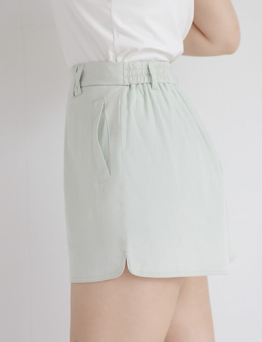 Airy Silky Linen Blend Shorts