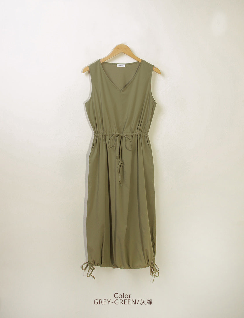 Cooling Tech V-Neck Plus Size Maxi Dress
