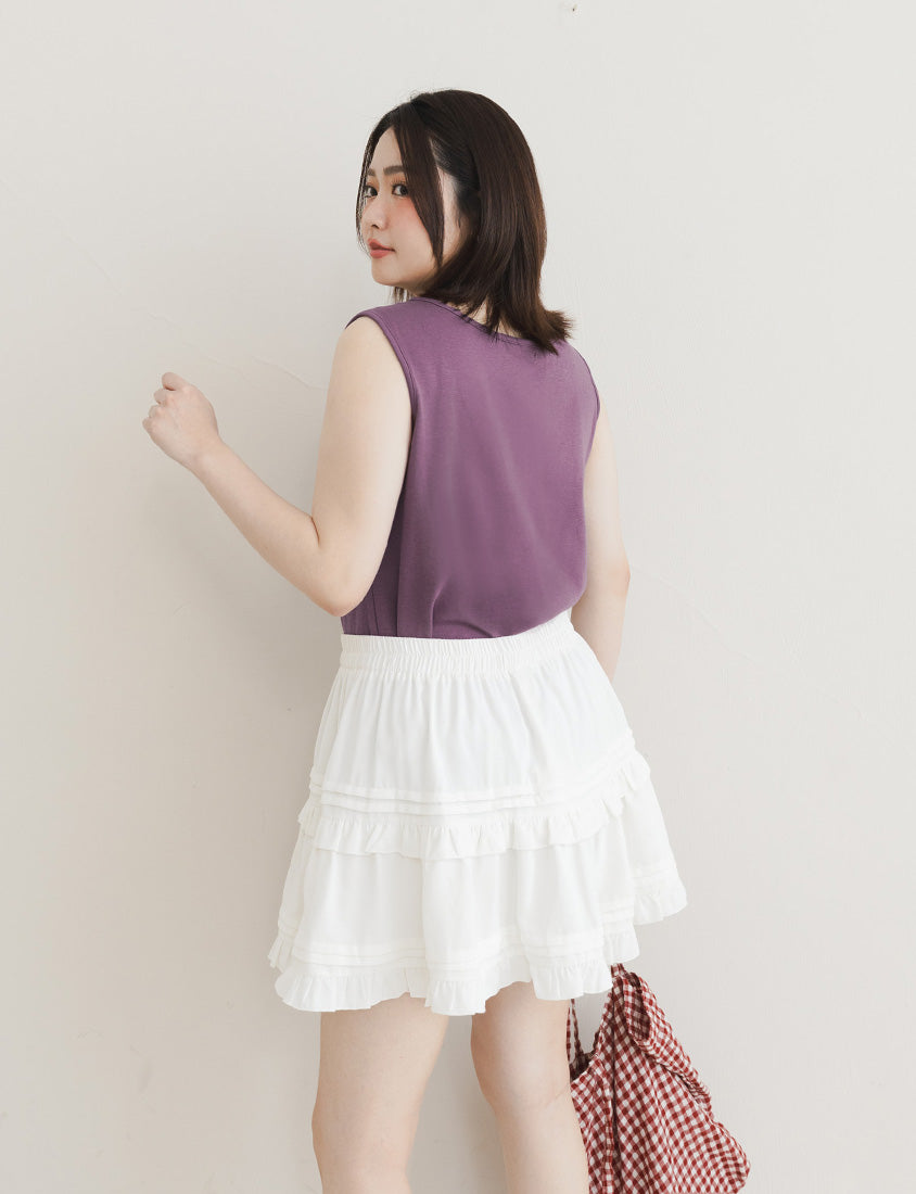 Versatile Faux Two Piece Button Front Plus Size Vest