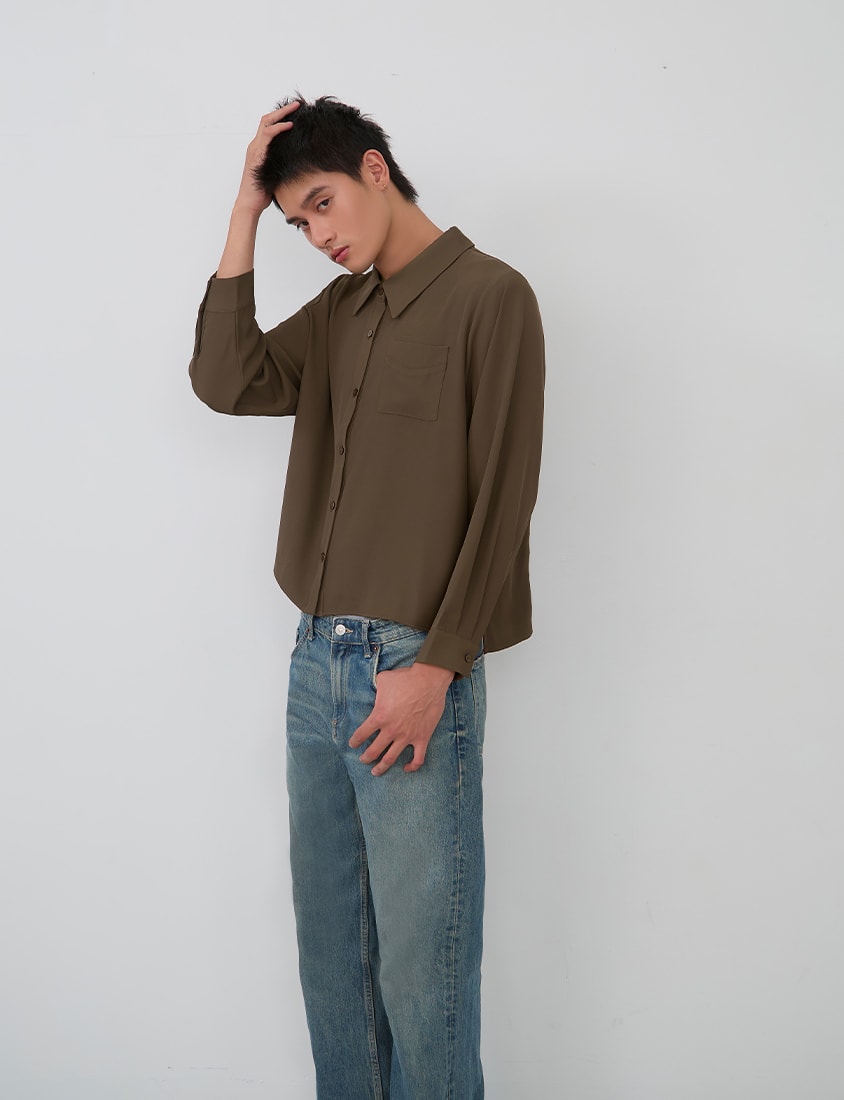 Versatile Wrinkle-Resistant Oversized Plus Size Long Sleeve Shirt (Unisex)