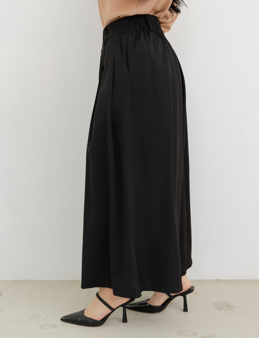 MISS. Wrinkle-Resistant High Waist A-Line Plus Size Tailored Wide Pants